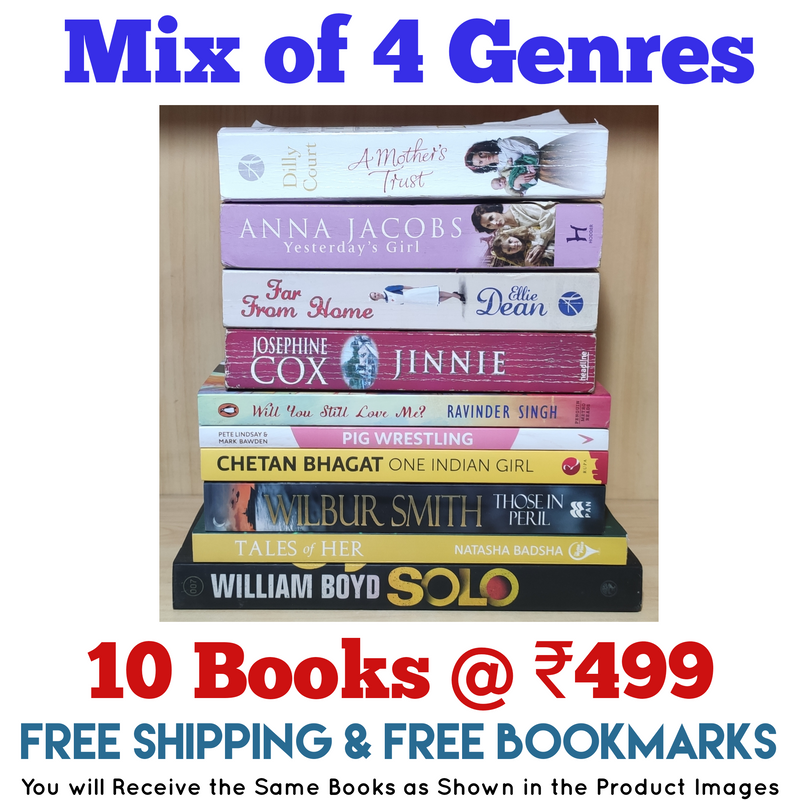 Mix of 4 Genres Books Lot | Free Shipping & Bookmarks