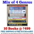 Mix of 4 Genres Books Lot | Free Shipping & Bookmarks