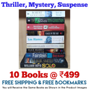 Thriller Mystery Suspense Fiction | Pack of 10 Books | Free Shipping | Free Bookmarks