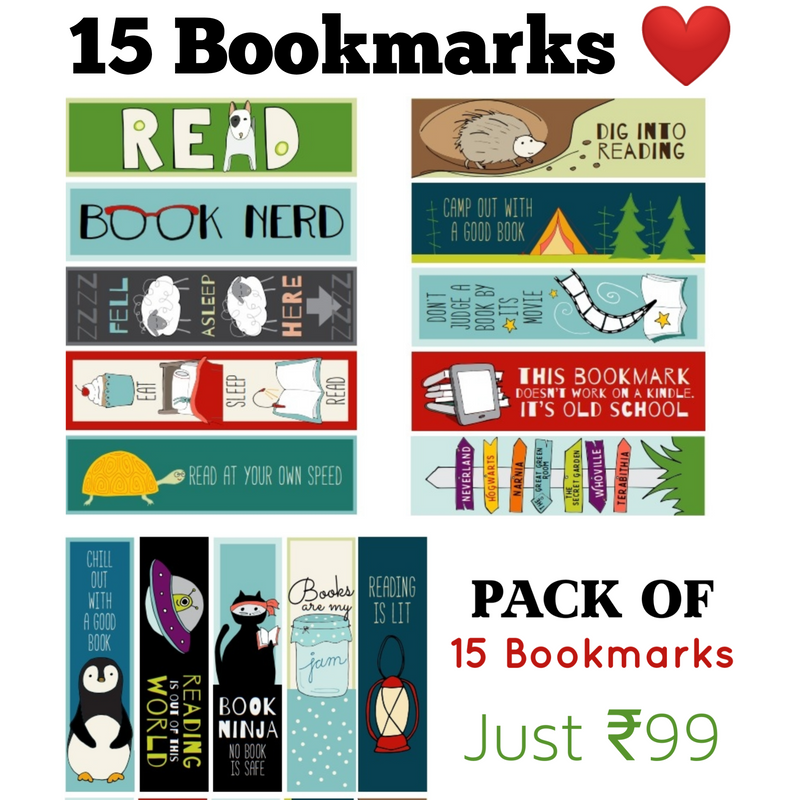 Pack of 15 BookMarks by Worthing India