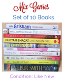 Mix Genres Books Lot | Pack of 10 Books | Free Shipping & Bookmarks