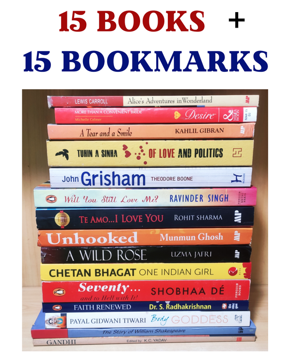 Mix of 5 Genres | Lot of 15 Books | Condition: New | FREE 15 Bookmarks | FREE Delivery