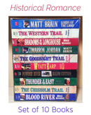 Historical Romance Fiction Boxset | Set of 10 Books | Condition: Brand New | FREE Delivery & Bookmarks