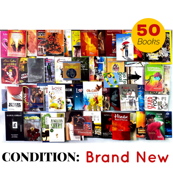 (BRAND NEW) Set of 50 Books | Mixed Genres Mostly Fiction | FREE Bookmarks | FREE Delivery