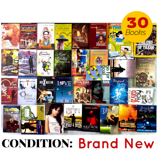 (BRAND NEW) Set of 30 Books | Mixed Genres Mostly Fiction | FREE Bookmarks | FREE Delivery